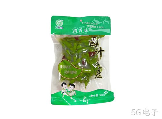 5G电子卤汁毛豆清香味328g